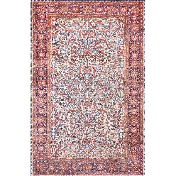Early 20th Century Persian Srouk Farahan Carpet