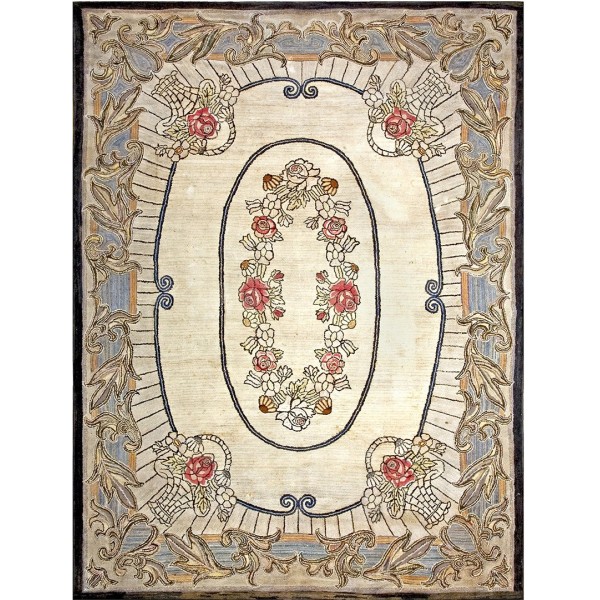 Early 20th Century American Hooked Rug 