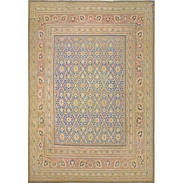 19th Century N.E. Persian Khorassan Moud Carpet