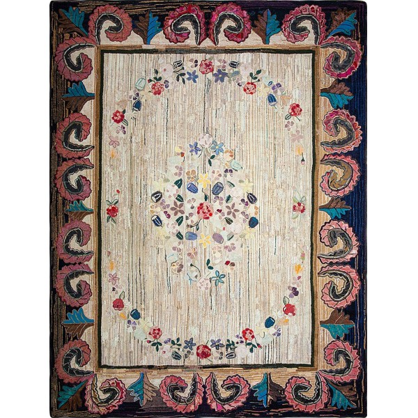 19th Century American Hooked Rug