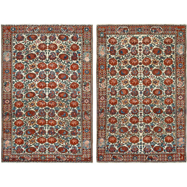 Early 20th Century S. Persian Pair of Bakhtiari Carpets