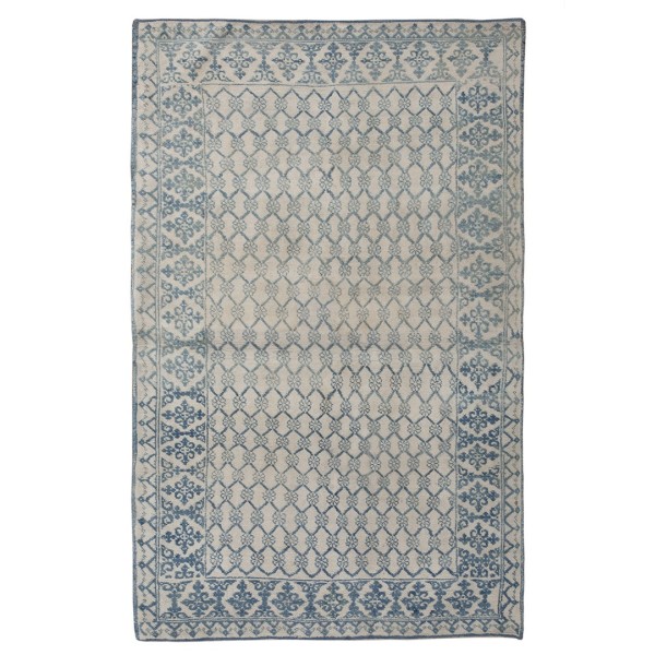 Early 20th Century N. Indian Agra Cotton Carpet