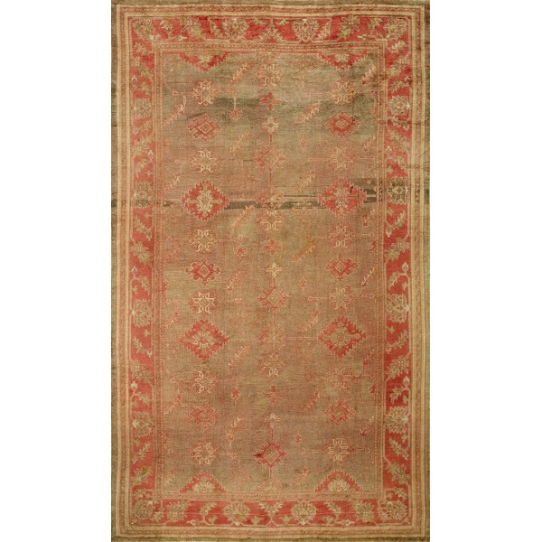Early 20th Century Turkish Oushak Carpet