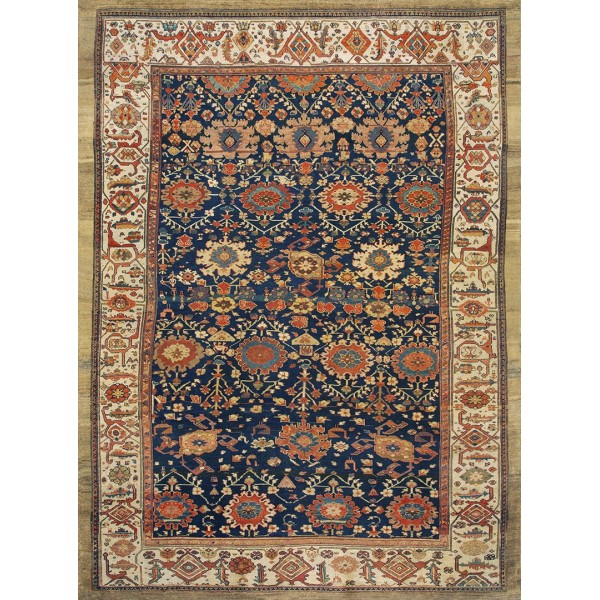 19th Century Persian Bibikabad Carpet with Harshang Pattern