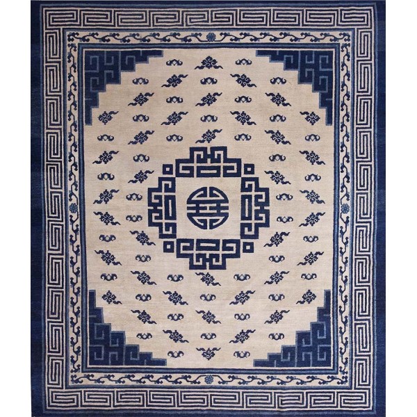 Mid 19th Century N. Chinese Mongolian Carpet