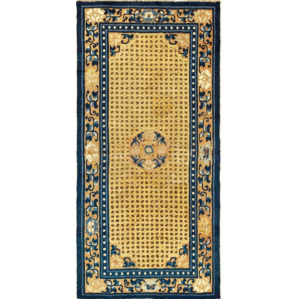 Early 19th W. Chinese Ningxia Carpet