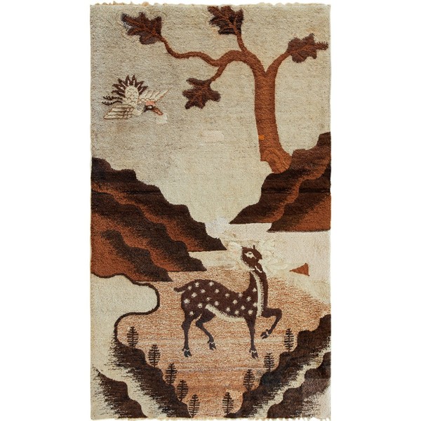 1920s Chinese Baotou Rug