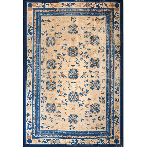 Late 19th Century Chinese Ningxia Carpet