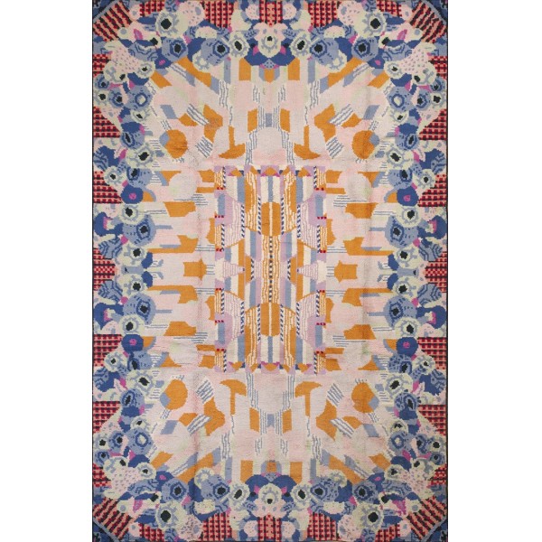 1930s French Art Deco Carpet Designed by Maurice Dufrenne