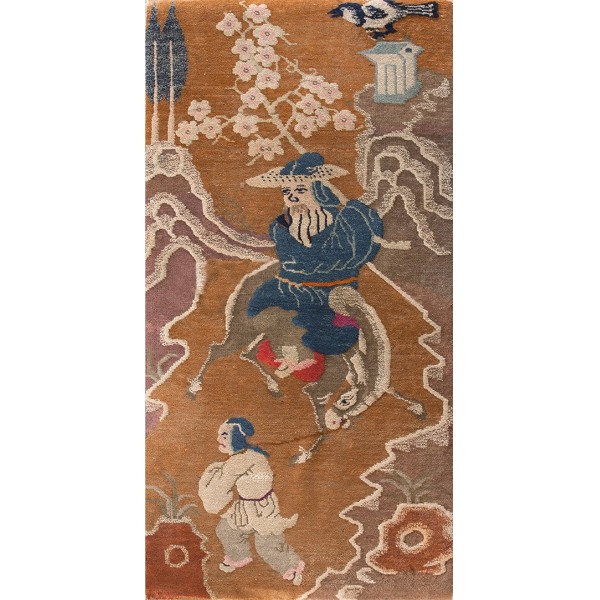 Early 20th Century N. Chinese Baotou Carpet