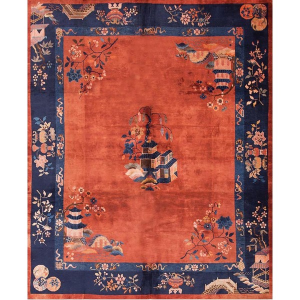 1920s Chinese Art Deco Carpet 