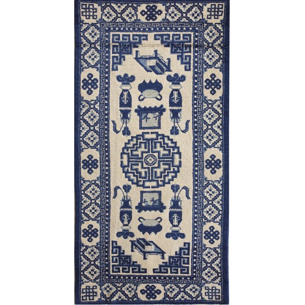 Early 20th Century N. Chinese Baotou Carpet