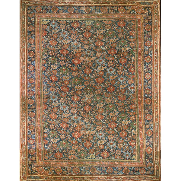 Early 19th Century Turkish Smyrna Oushak Carpet