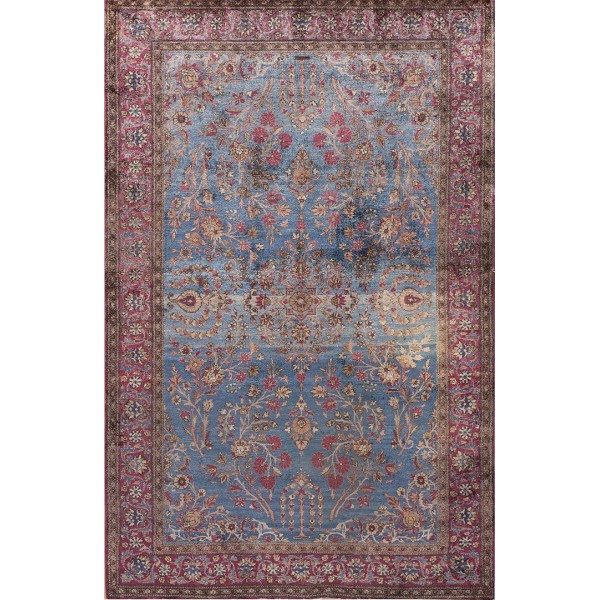 Late 19th Century Persian Silk Kashan Carpet
