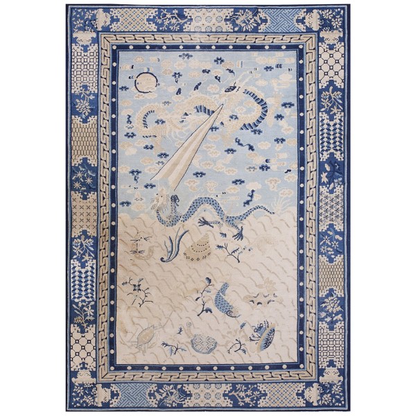 19th Century Chinese Peking Dragon Carpet