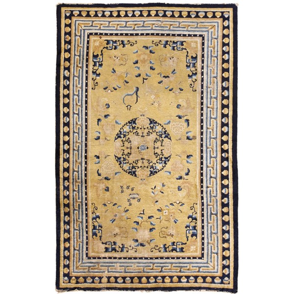 Mid-18th Century W. Chinese Ningxia Carpet