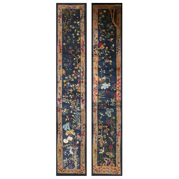 1920s Pair of Chinese Art  Deco Runner Carpets