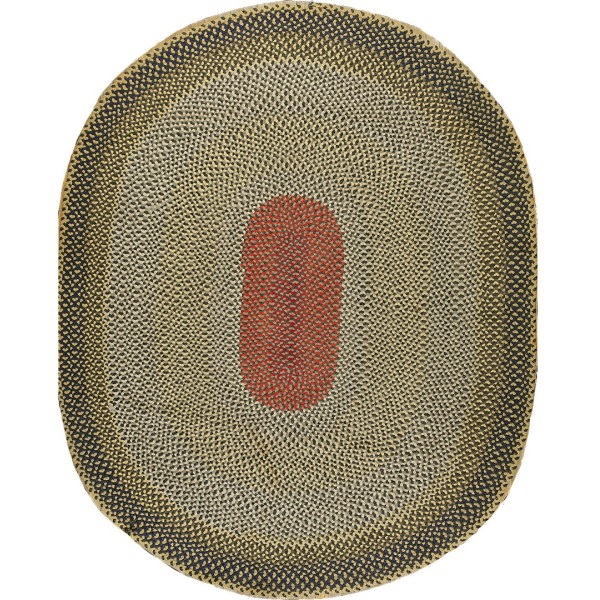 1940s American Braided Rug