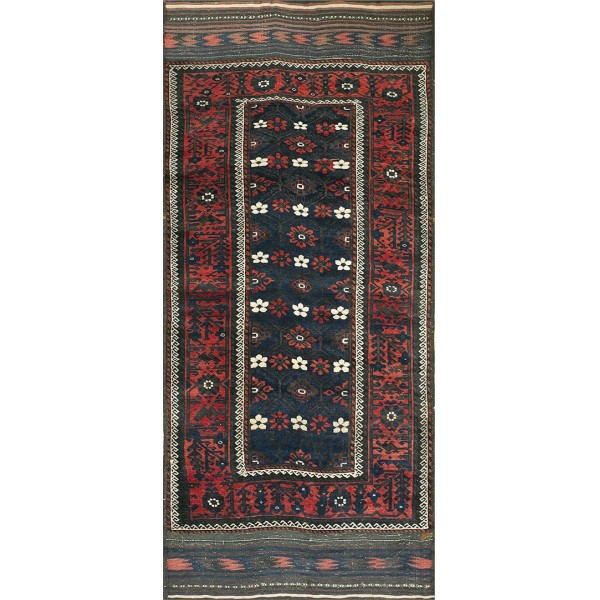 19th Century N.E. Persian Khorassan Baluch Carpet
