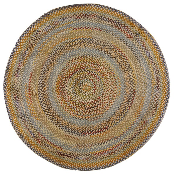 Early 20th Century American Braided Rug