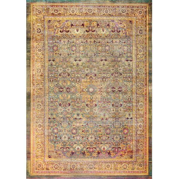 19th Century N. Indian Amritsar Carpet 