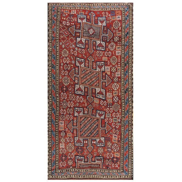 19th Century N.E. Persian Quchan Kordi Gallery Carpet