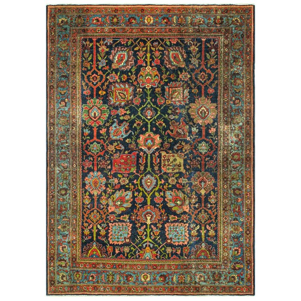 Late 19th-Century W. Persian Bijar Carpet