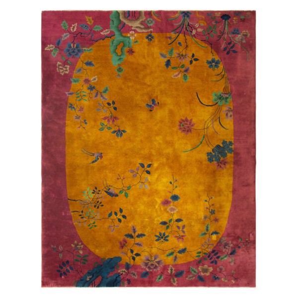 1920's Chinese Art Deco Carpet by Nichols Workshop 