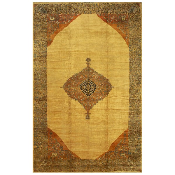 19th Century Persian Sarouk Farahan Carpet