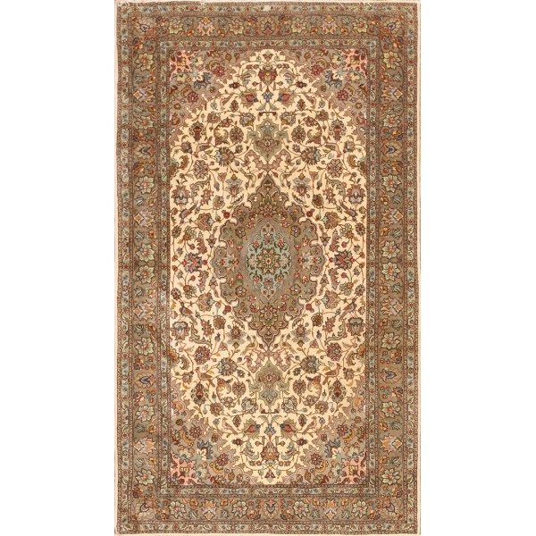 Mid-20th Century Persian Tabriz Carpet with Silk Highlights