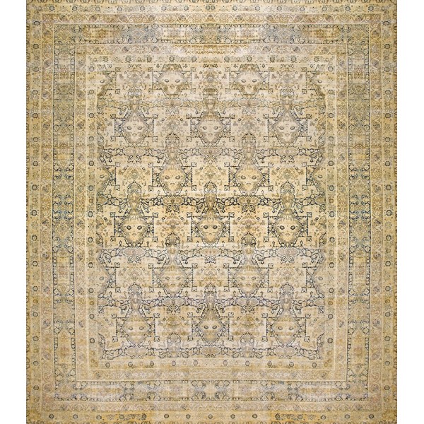 19th Century S.E. Persian Kerman Laver Carpet 