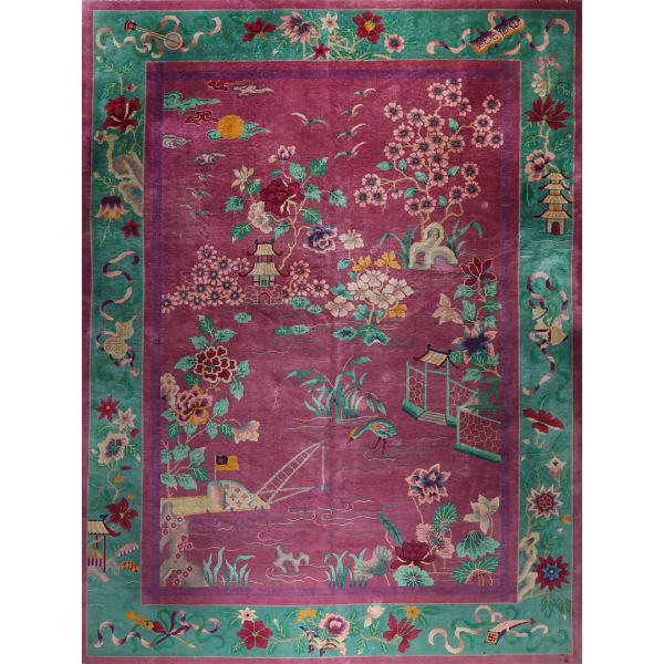 1920s Chinese Art Deco Carpet