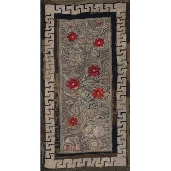 Early 20th Century American Hooked Rug