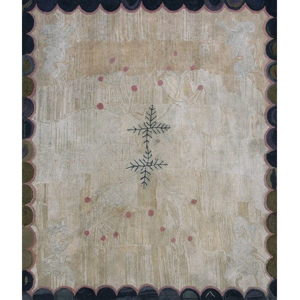 Early 20th Century American Hooked Rug