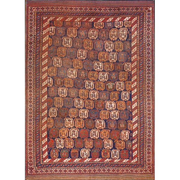 Late 19th Century SE. Persian Afshar Carpet 