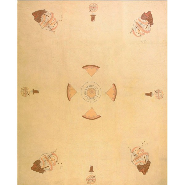 Mid-20th Century Nautical American Hooked Rug 