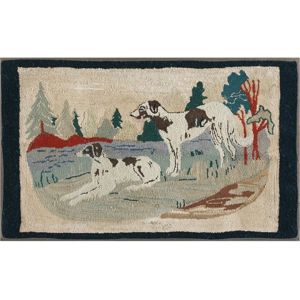 American Hooked Rug #18374