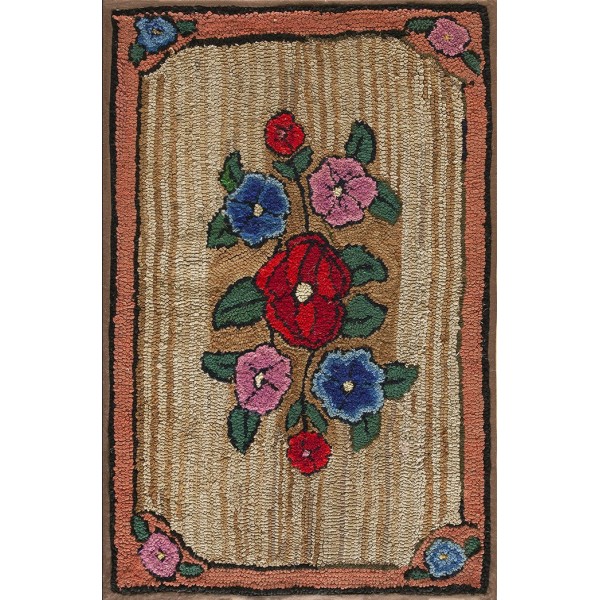 American Hooked Rug #18696