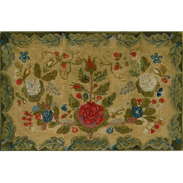 19th Century American Hooked Rug