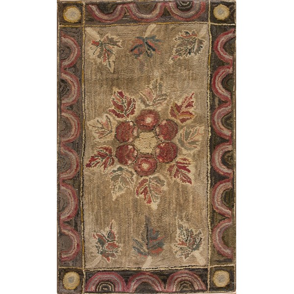 Early 20th Century American Hooked Rug