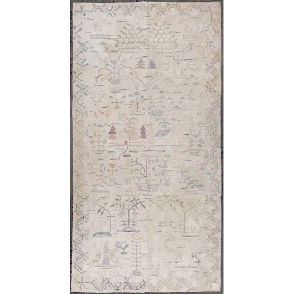 Early 20th Century Scenic American Hooked Rug