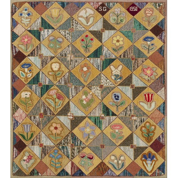Mid 20th Century American Hooked Rug