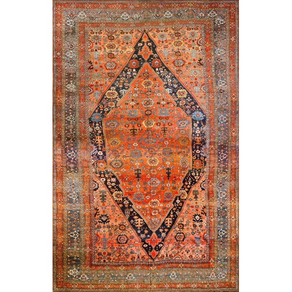 19th Century Persian Bijar Carpet
