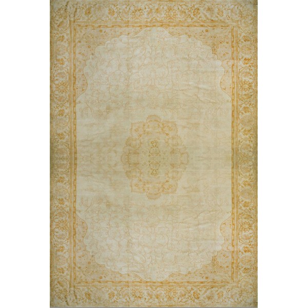 Early 20th Century Turkish Oushak Borlou Carpet