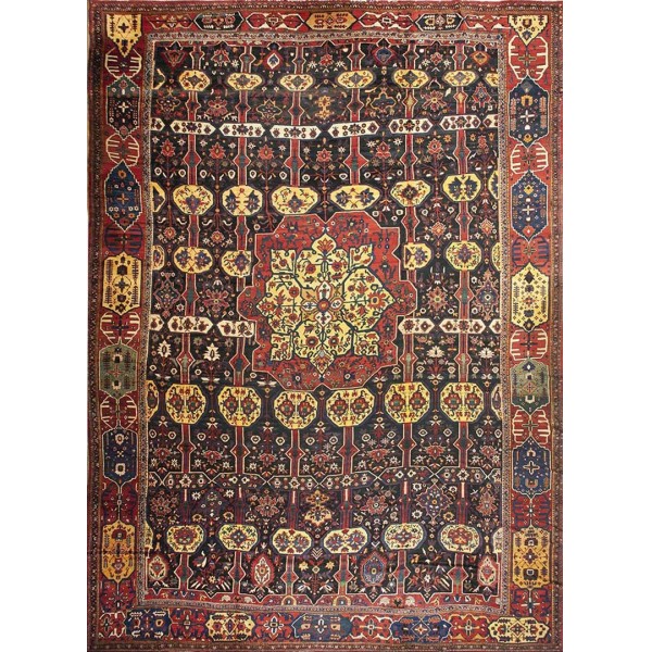 19th Century S. Persian Bakhtiari Carpet