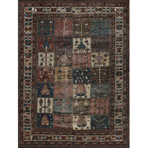 1920s Persian Bakhtiari Garden Carpet