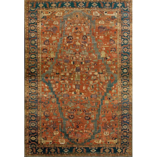19th Century N.W. Persian Bakshaiesh Runner Carpet 