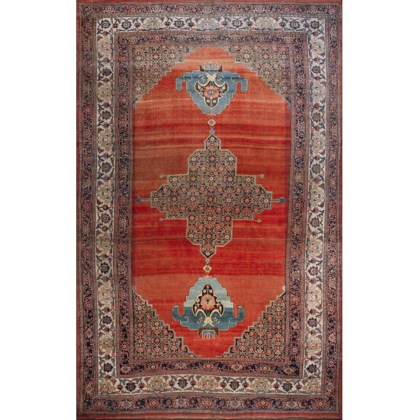 19th Century W. Persian Bijar Carpet 