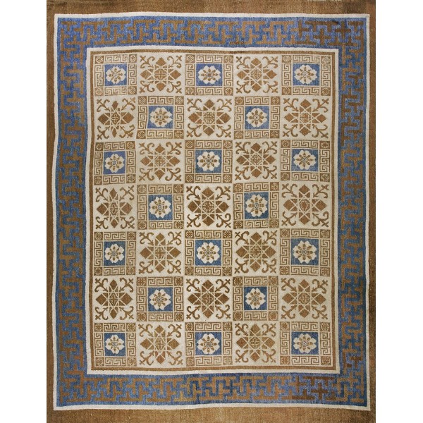 Mid-19th Century N. Chinese Mongolian Carpet