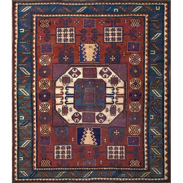 19th Century Caucasian Kazak Karachopf Carpet